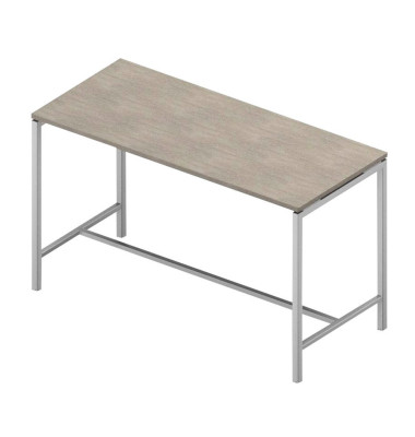 Stehtisch Creo CRTR0180/3H5O 107cm (H), 180x80cm (BxT), rechteckig, beton / weiß