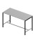 Konferenztisch Creo CRTR0180/3BNM, 107cm (H), 180x80cm (BxT), rechteckig, grau / dunkelgrau