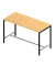 Konferenztisch Creo CRTR0180/3MBA, 107cm (H), 180x80cm (BxT), rechteckig, buche / dunkelgrau
