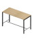 Konferenztisch Creo CRTR0180/38SF, 107cm (H), 180x80cm (BxT), rechteckig, eiche / dunkelgrau