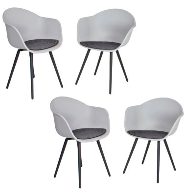 Gartenstühle Garden Pleasure ZARA grau Gartenstühle Garden Pleasure ZARA grau