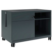 Rollcontainer CADM08LH634 Note Caddy, anthrazit, 2 Schubladen, Stahl, abschlie&szlig;bar
