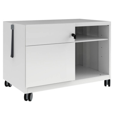 Rollcontainer CADM08LH696 Note Caddy, verkehrswei&szlig;, 2 Schubladen, Stahl, abschlie&szlig;bar