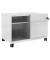 Rollcontainer CADM08RH-645 Note Caddy, lichtgrau, 2 Schubladen, Stahl, abschlie&szlig;bar