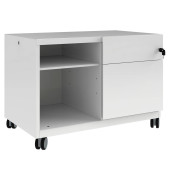 Rollcontainer CADM08RH-696 Note Caddy, verkehrswei&szlig;, 2 Schubladen, Stahl, abschlie&szlig;bar