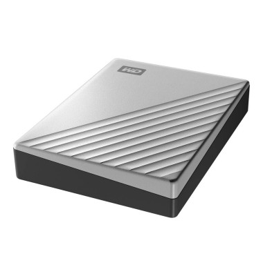 externe Festplatte WDBFTM0040BSL-WESN My Passport Ultra HDD silber 3,5 Zoll 4 TB