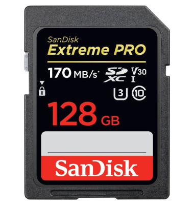 SanDisk Speicherkarte SDXC-Card Extreme PRO 128 GB