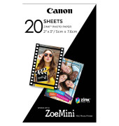 Fotopapier ZP-2030 ZINK™ 3214C002, 5x7,5cm, für Zoemini weiß glänzend