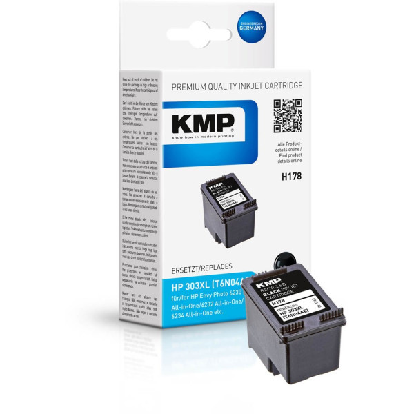 KMP Druckerpatrone H178, 1763,4001 HP Thüringen Bürobedarf kompatibel schwarz - 303XL zu