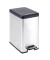 curver DECOBIN SLIM BIN Mülleimer 25,0 l silbermetallic
