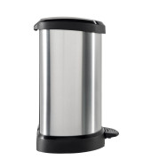 curver DECOBIN Mülleimer 20,0 l silbermetallic