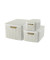 Aufbewahrungsbox Style 240652, Set mit Deckel, außen 445x330x248mm / 397x290x187mm / 291x198x142mm, Kunststoff creme