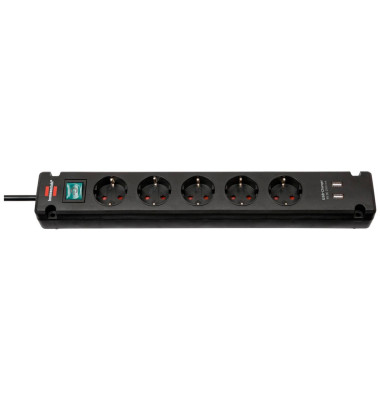 Steckdosenleiste 1150660315 Bremounta, 5-fach, schwarz