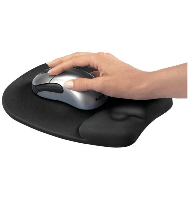 Mousepad mit Handgelenkauflage Memory Foam schwarz