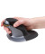 Vertikalmaus Penguin S 9894901, 6 Tasten, kabellos, USB-Funk, ergonomisch, klein, Laser, schwarz, silber