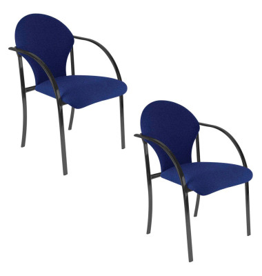 VISA BLACK Besucherstühle blau