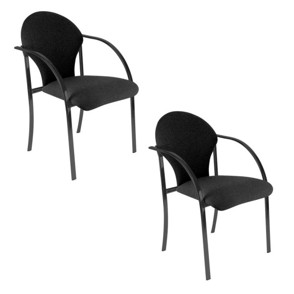 4045513001867 - Besucherstuhl VISA BLACK schwarz schwarz mit Armlehnen 4-Fuß-Gestell 4045513001867 2 Stück 4045513001867 - Besucherstuhl VISA BLACK schwarz schwarz mit Armlehnen 4-Fuß-Gestell 4045513001867 2 Stück