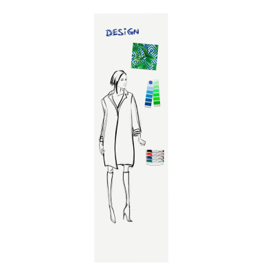 Whiteboard WALL-UP, 7-106126, 200x60cm (BxH), emailliert, ohne Rahmen