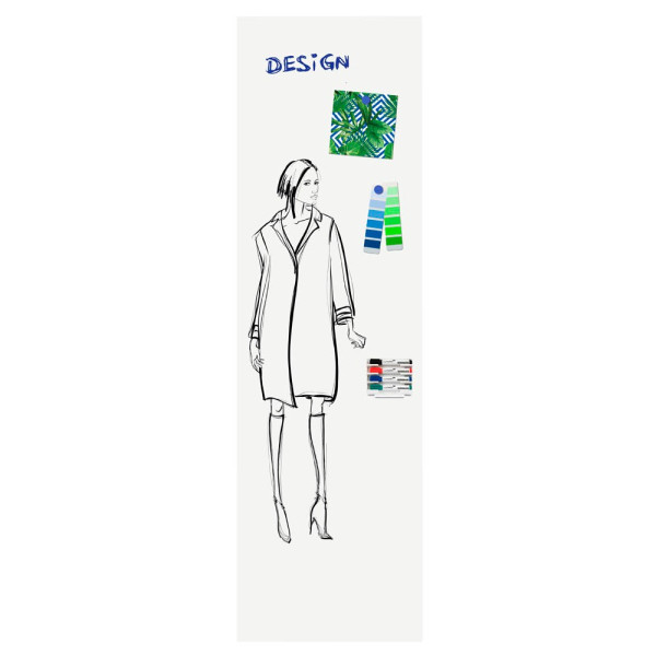 Legamaster Whiteboard WALL-UP, 7-106126, 200x60cm (BxH), emailliert, ohne Rahmen 8713797108423 Legamaster