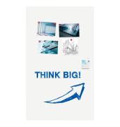 Whiteboard WALL-UP, 7-106121, 200x120cm, emailliert, ohne Rahmen