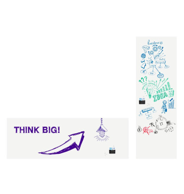 Whiteboard Magnet Folie WRAP-UP 150x101cm selbstklebend