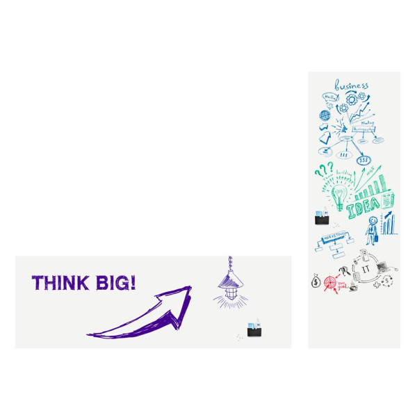 8713797087216 - Wrap-Up Whiteboard-Folie Wandmontiert Magnetisch Polypropylen Einseitig 600 (B) x 101 (H) cm