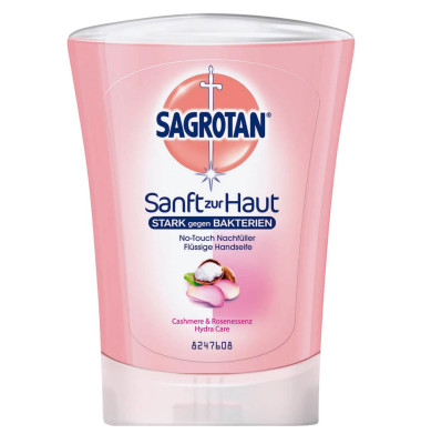 Fl&uuml;ssigseife 3025765 HYDRA CARE NO TOUCH, Cashmere & Rose, 250 ml, Nachf&uuml;llflasche