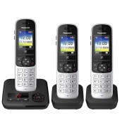 KX-TGH723GS Schnurlostelefon-Set mit Anrufbeantworter silber-schwarz