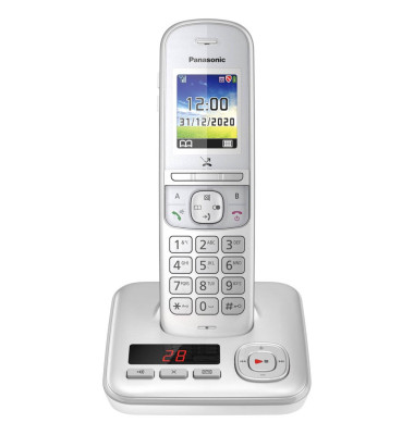 Panasonic KX-TGH720GG Schnurlostelefon mit Anrufbeantworter silber