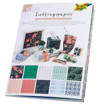 Geschenkpapierzuschnitte 37001, 10 verschiedene, 50cm x 70cm, mehrfarbig