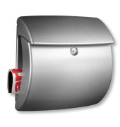 BURG WÄCHTER Briefkasten Kiel silber