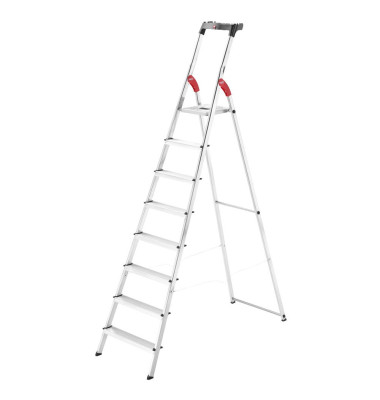 Haushaltsleiter 8160-807 L60 StandardLine, 1x 8 Stufen, silber, Aluminium