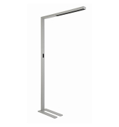LED-Stehlampe MAULsirius 8259295, silber, mit zerlegt, dimmbar
