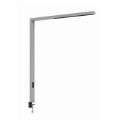 LED-Schreibtischlampe MAULsirius, silber, mit Tischklemme, dimmbar