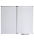 Whiteboard-klappbar MAULstandard, 6457984, 100x60/120cm, kunststoffbeschichtet, Aluminiumrahmen