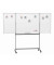 Klappstativdrehtafel-Whiteboard MAULstandard, 6458584, 120/240x100cm (BxH), kunststoffbeschichtet, Aluminium