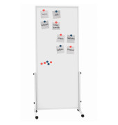Whiteboard mobil easy2move, 6455284, 180x75cm (BxH), kunststoffbeschichtet, Aluminiumrahmen