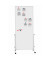 Stativdrehtafel-Whiteboard easy2move, 6455284, 75x180cm (HxB), kunststoffbeschichtet, Aluminium