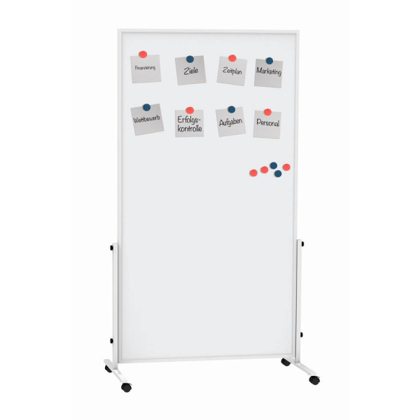 4002390075596 - Stativdrehtafel-Whiteboard easy2move 6455484 100x180cm (HxB) kunststoffbeschichtet Aluminium 4002390075596 Maul