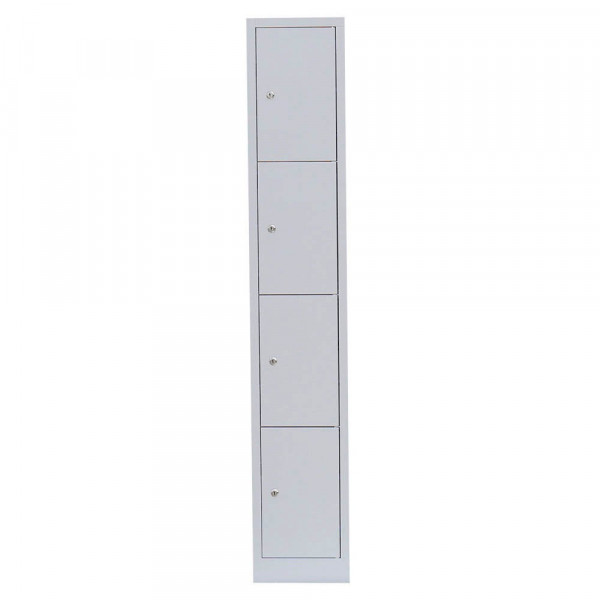 4061815517776 - Schließfachschrank 520410 Metall 1 Abteil mit 4 Fächern abschließbar 315x180cm (BxH) lichtgrau 4061815517776 LÜLLMANN 4061815517776 - Schließfachschrank 520410 Metall 1 Abteil mit 4 Fächern abschließbar 315x180cm (BxH) lichtgrau 4061815517776 LÜLLMANN