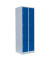 Schließfachschrank 520421, Metall, 2 Abteile mit 8 Fächern, abschließbar, 60x180cm (BxH), blau
