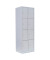 Schließfachschrank 520420, Metall, 2 Abteile mit 8 Fächern, abschließbar, 60x180cm (BxH), lichtgrau