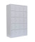 Schließfachschrank 520540, Metall, 4 Abteile mit 20 Fächern, abschließbar, 117x180cm (BxH), lichtgrau