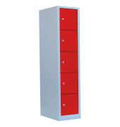 Schließfachschrank 523514, Metall, 3 Abteile mit 12 Fächern, abschließbar, 118,5x180cm (BxH), bunt