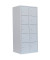 Schließfachschrank 523520, Metall, 2 Abteile mit 10 Fächern, abschließbar, 80x180cm (BxH), lichtgrau