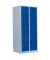 Schließfachschrank 523521, Metall, 2 Abteile mit 10 Fächern, abschließbar, 80x180cm (BxH), blau