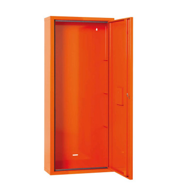 Anbautresor 0502022 Erste Hilfe Trage leer orange mit Sicherheitsschloss Feinblech