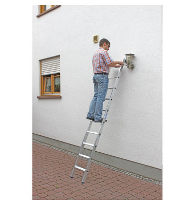 Alu Anlegeleiter 1244 Stabilo 10 Stufen Alu Anlegeleiter 1244 Stabilo 10 Stufen