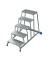 Aluminium Montagetritt  Arbeitshöhe (max.): 3.00 m Krause  805058 Silber 12 kg