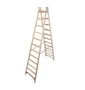 Holz Doppelstufenleiter 1700 Stabilo 2 x 12 Stufen
